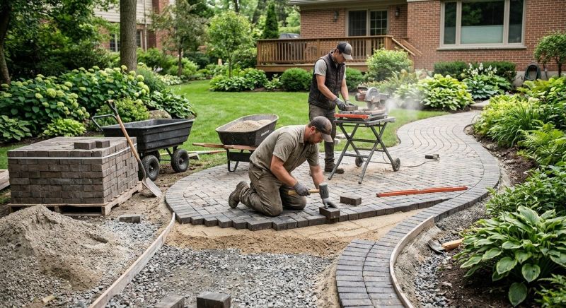 Brick Hardscape Installation in Stamford, CT