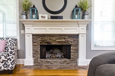 Stone Fireplace Construction